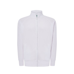 Felpa unisex zip intera leggera french terry