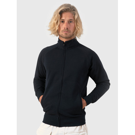 Felpa unisex zip intera leggera french terry