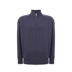 Felpa unisex zip intera premium