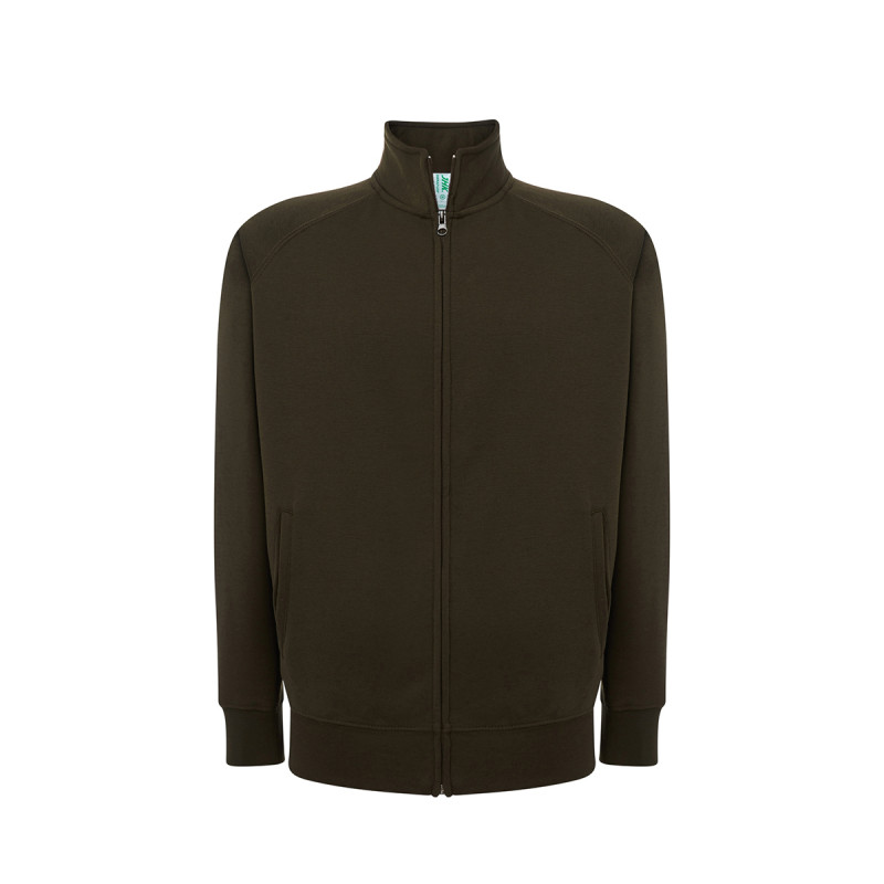 Felpa unisex zip intera premium