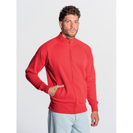 Felpa unisex zip intera premium