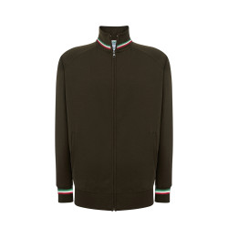 Felpa unisex zip intera premium italia