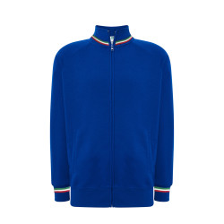 Felpa unisex zip intera premium italia