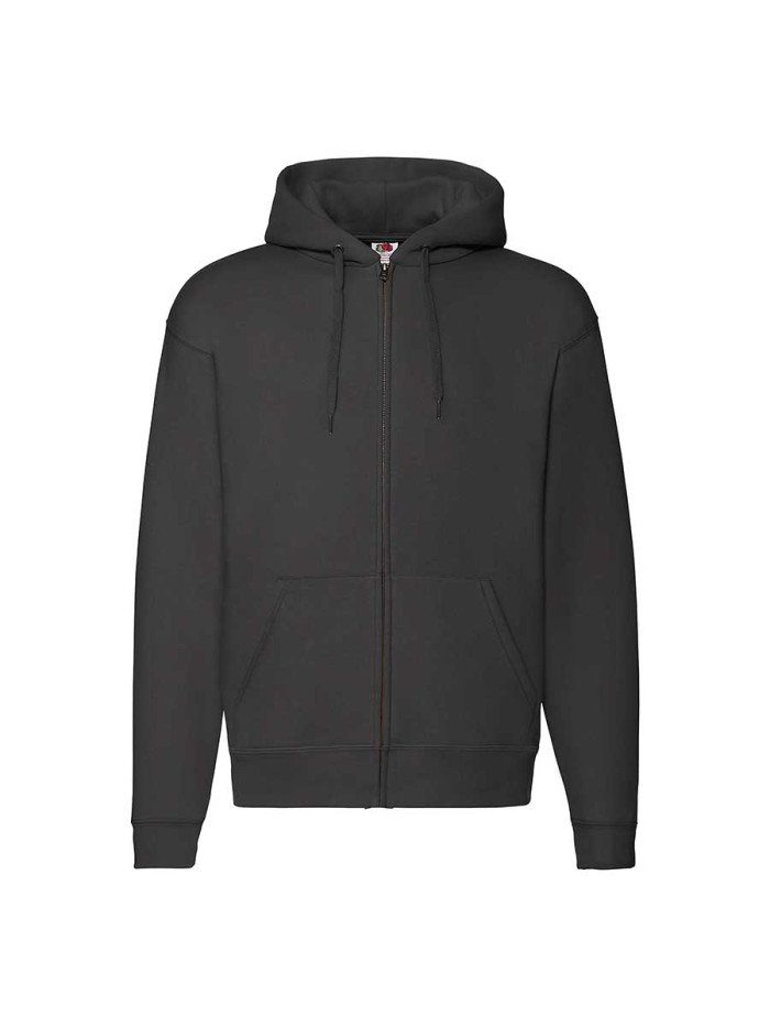 Felpa uomo cappuccio e zip premium