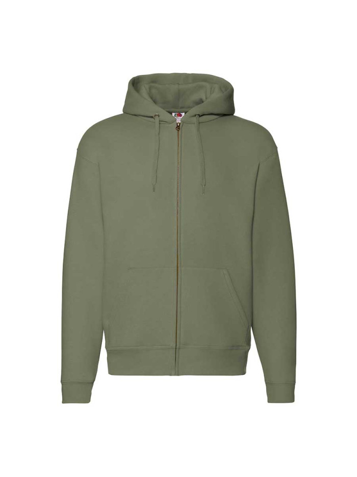 Felpa uomo cappuccio e zip premium