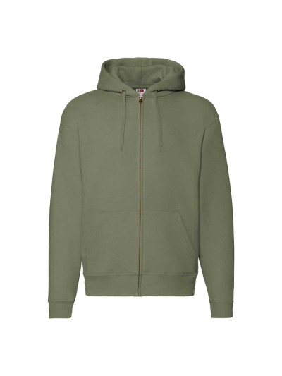 Felpa uomo cappuccio e zip premium