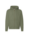 Felpa uomo cappuccio e zip premium