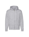 Felpa uomo cappuccio e zip premium