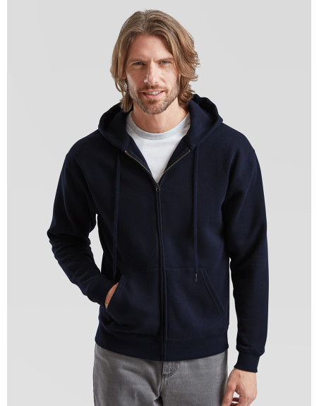 Felpa uomo cappuccio e zip premium