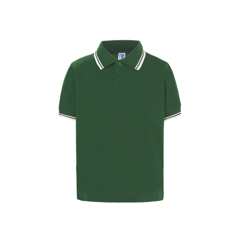 Polo bambino manica corta regular contrast