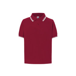 Polo bambino manica corta regular contrast
