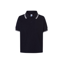 Polo bambino manica corta regular contrast