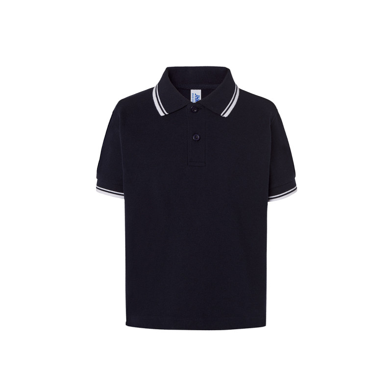 Polo bambino manica corta regular contrast