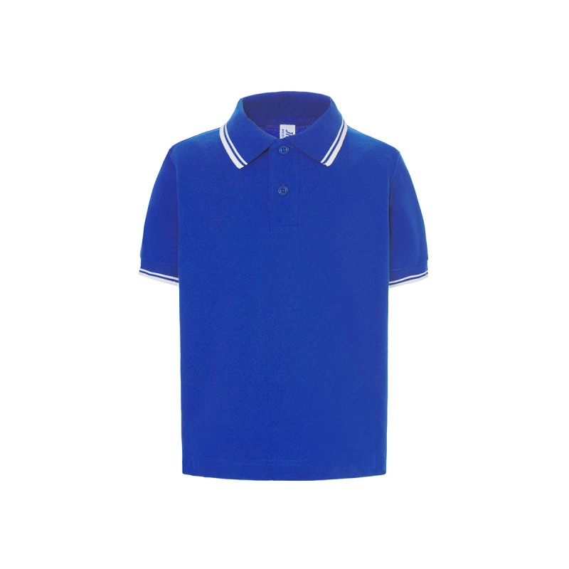 Polo bambino manica corta regular contrast
