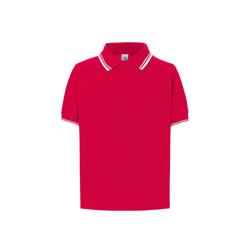 Polo bambino manica corta regular contrast