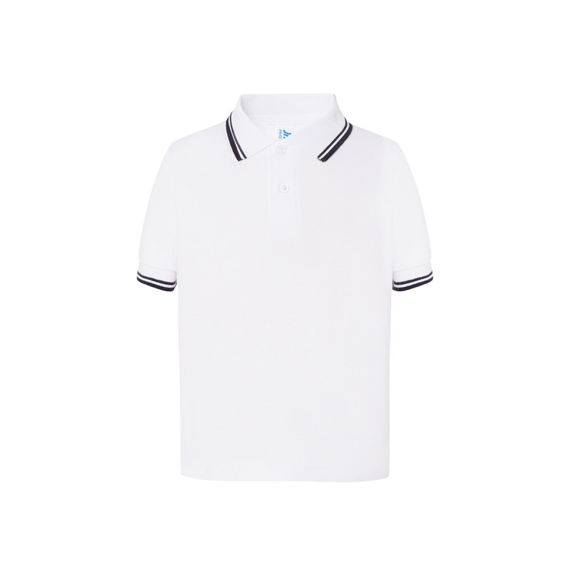 Polo bambino manica corta regular contrast