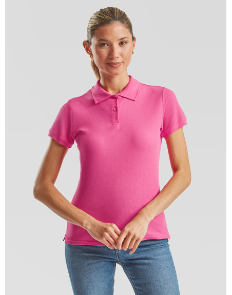 Polo donna manica corta premium