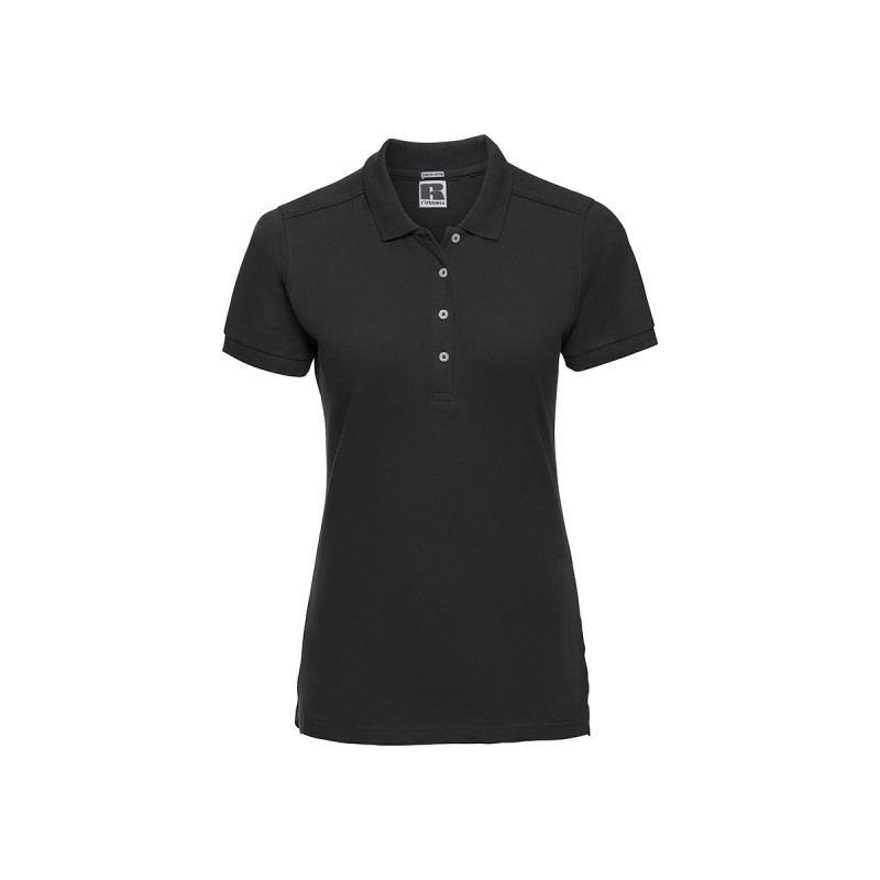 Polo donna manica corta stretch