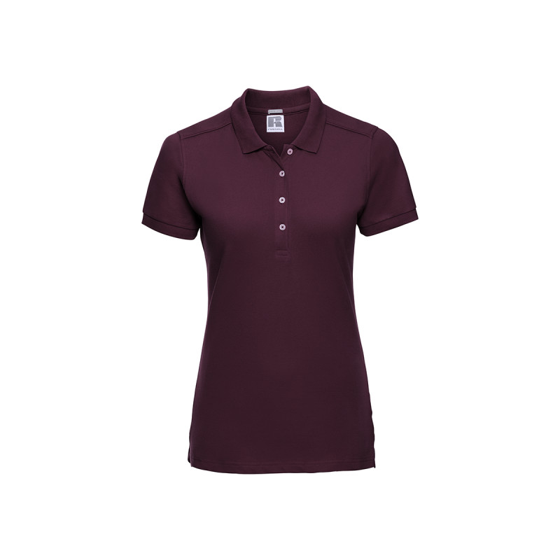 Polo donna manica corta stretch