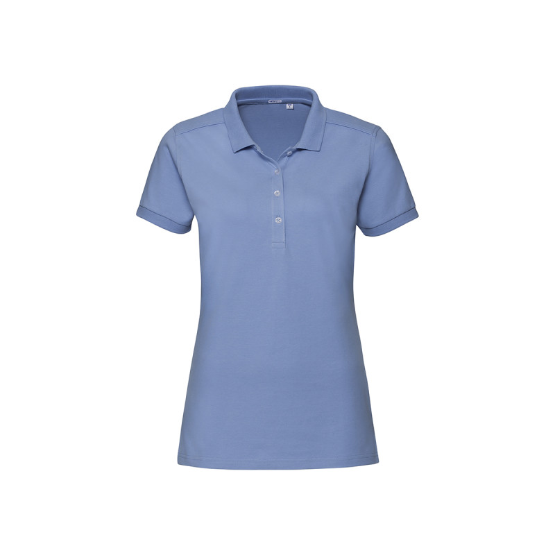 Polo donna manica corta stretch
