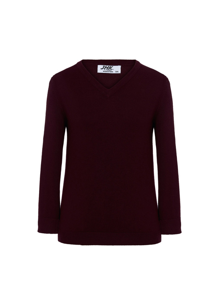 Pullover bambino collo a v