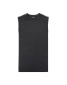 Pullover unisex smanicato collo a v