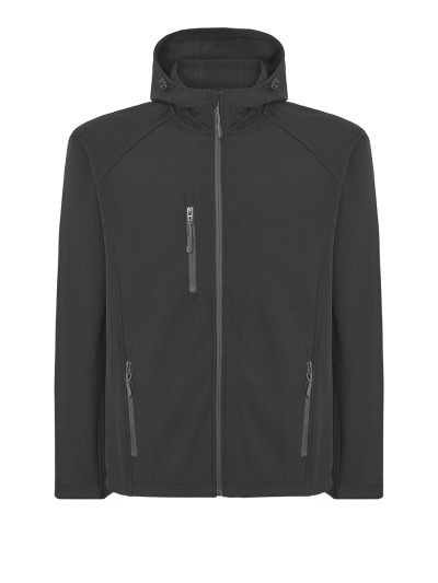 Softshell uomo con cappuccio