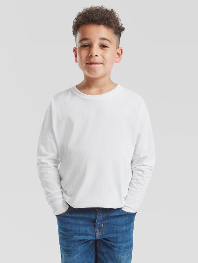 T-shirt bambino manica lunga valueweight