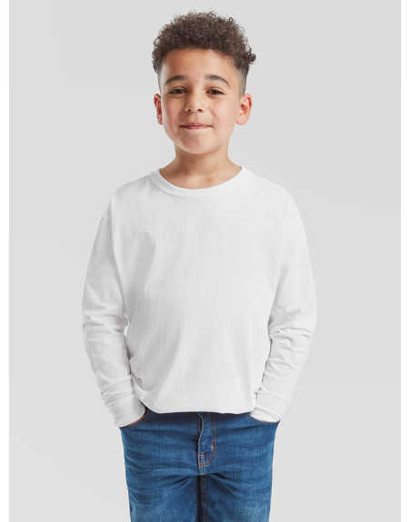 T-shirt bambino manica lunga valueweight