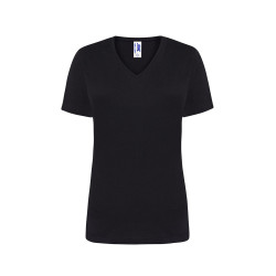 T-shirt donna manica corta collo a v regular