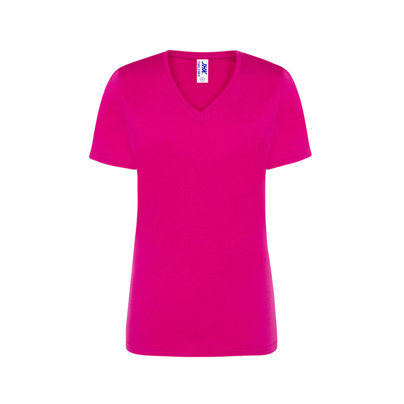 T-shirt donna manica corta collo a v regular
