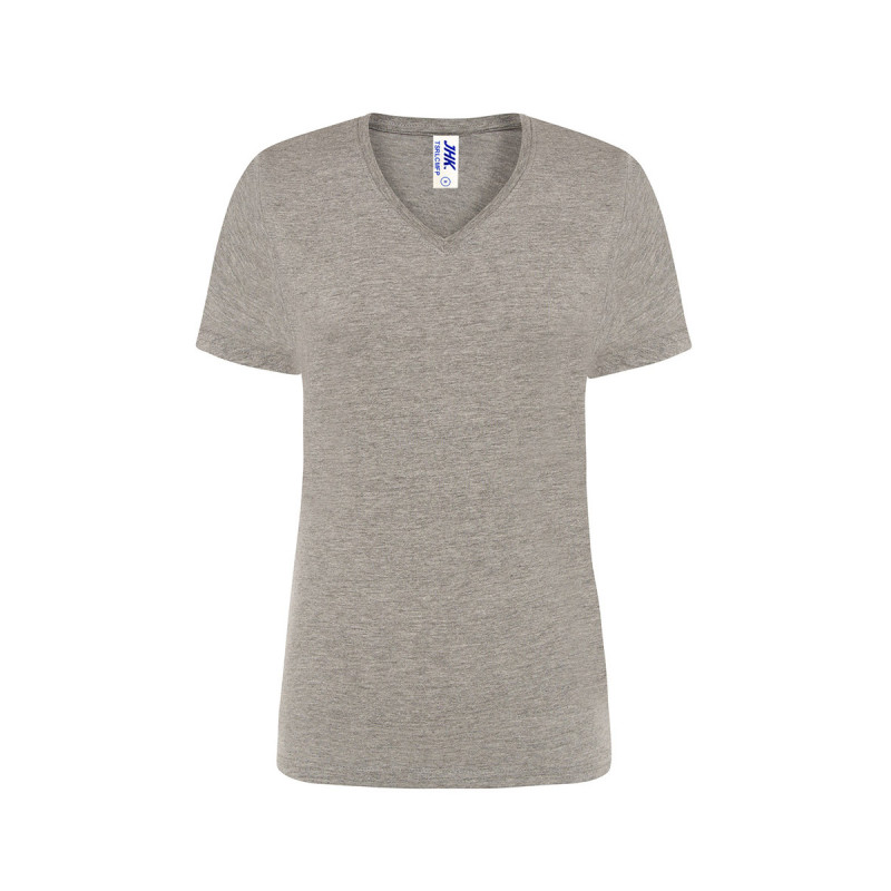 T-shirt donna manica corta collo a v regular