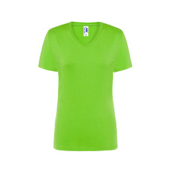 T-shirt donna manica corta collo a v regular