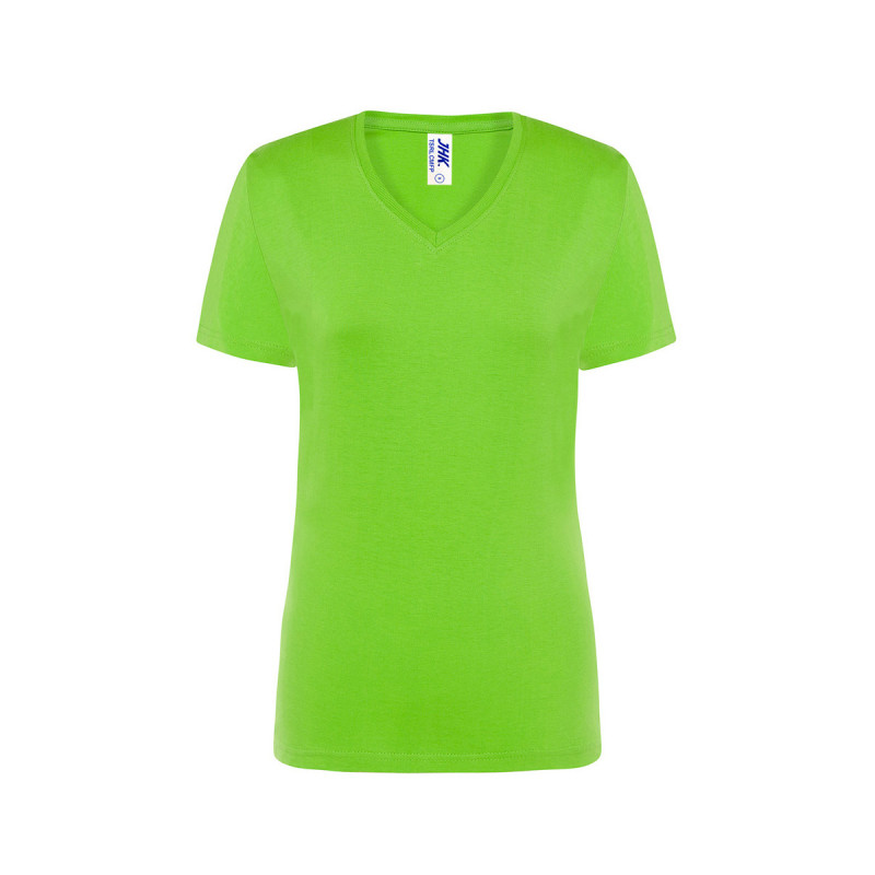 T-shirt donna manica corta collo a v regular
