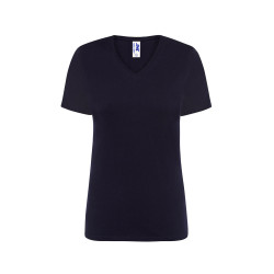 T-shirt donna manica corta collo a v regular
