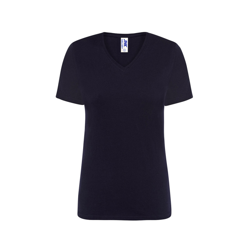 T-shirt donna manica corta collo a v regular
