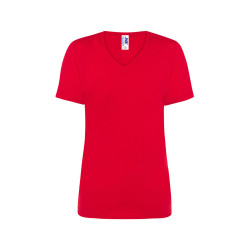 T-shirt donna manica corta collo a v regular