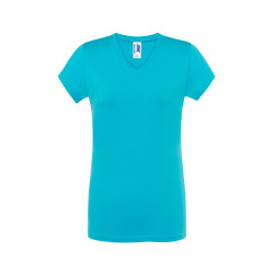 T-shirt donna manica corta collo a v regular