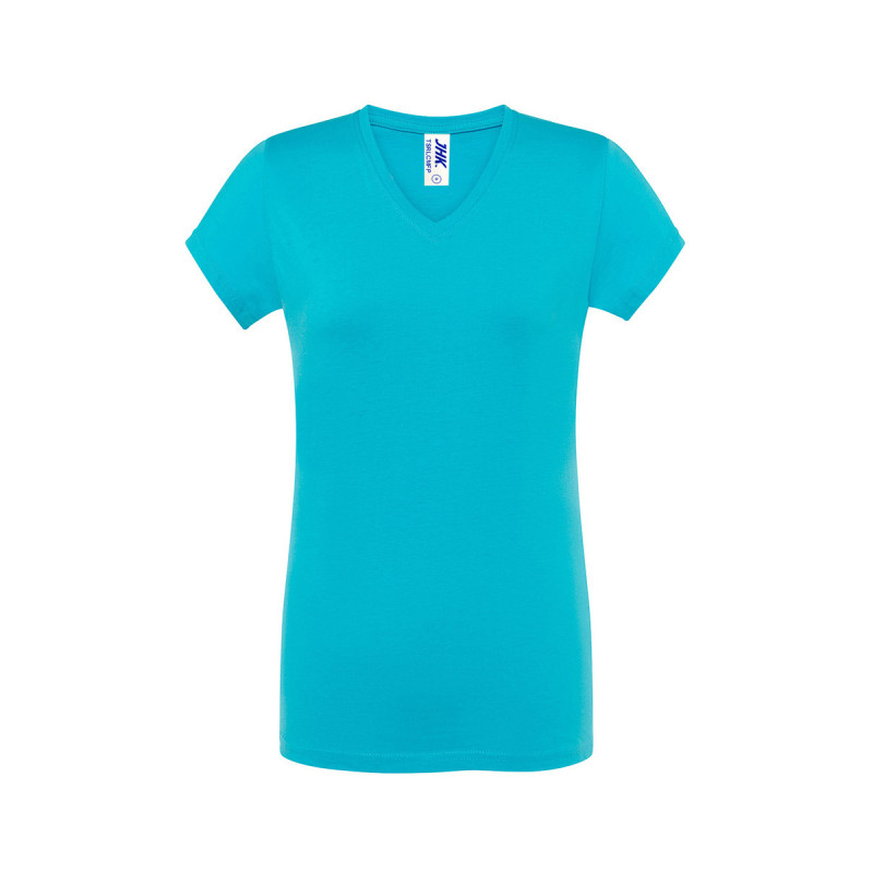T-shirt donna manica corta collo a v regular