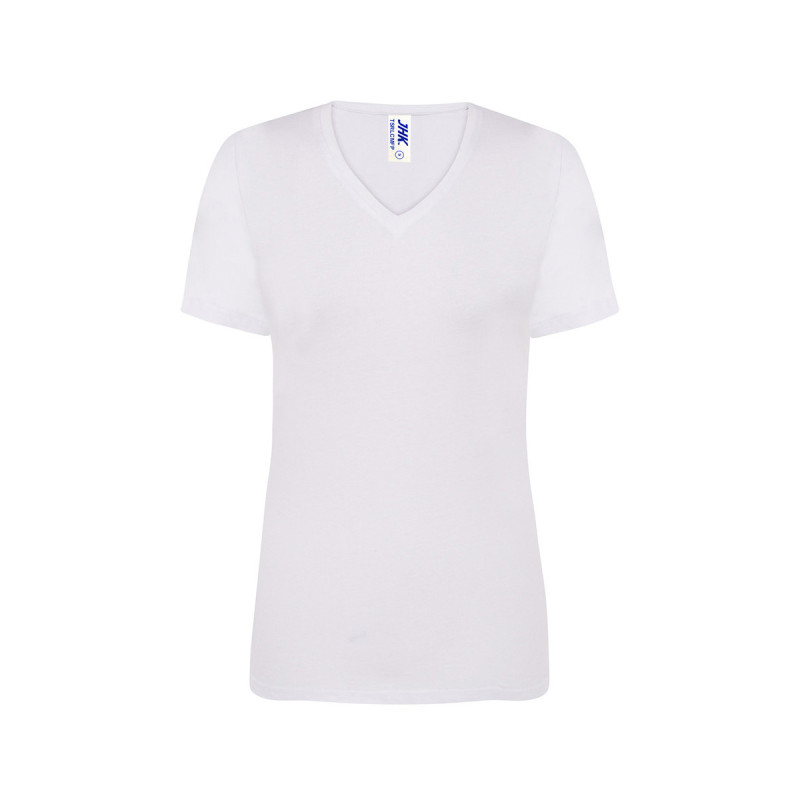 T-shirt donna manica corta collo a v regular