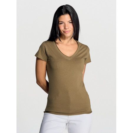 T-shirt donna manica corta collo a v urban sicilia