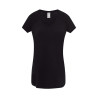 T-shirt donna manica corta collo a v urban slub