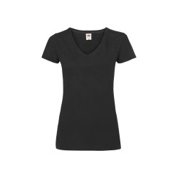 T-shirt donna manica corta collo a v valueweight