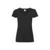 T-shirt donna manica corta collo a v valueweight