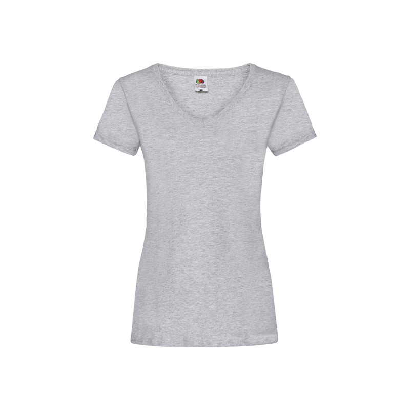 T-shirt donna manica corta collo a v valueweight