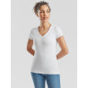 T-shirt donna manica corta collo a v valueweight